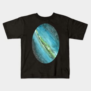 watercolour sombrero galaxy - astronomy inspired fine art Kids T-Shirt